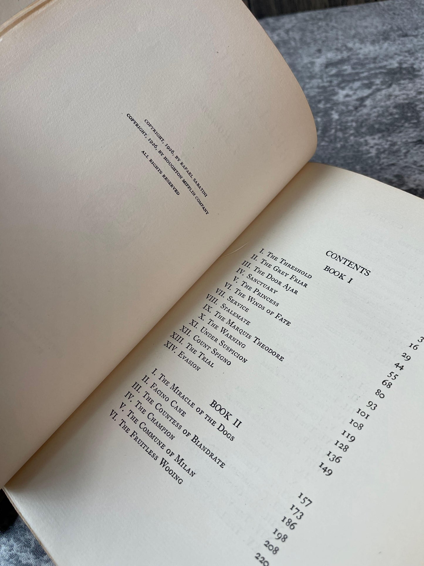 Rafael Sabatini / Volumes XXI & XVIII / 1926 - Precious Cache