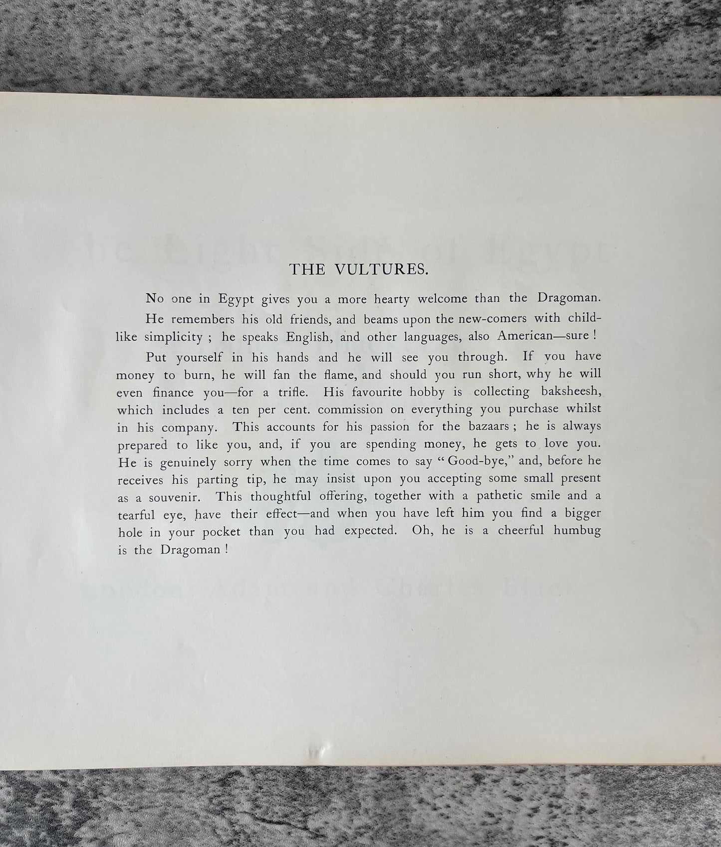 The Light Side of Egypt / 1st Edition / 1908 - Precious Cache