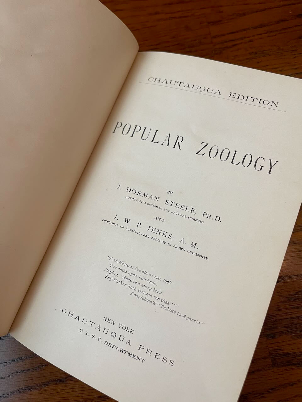 Popular Zoology / Chautauqua Edition / ca. 1888 - Precious Cache