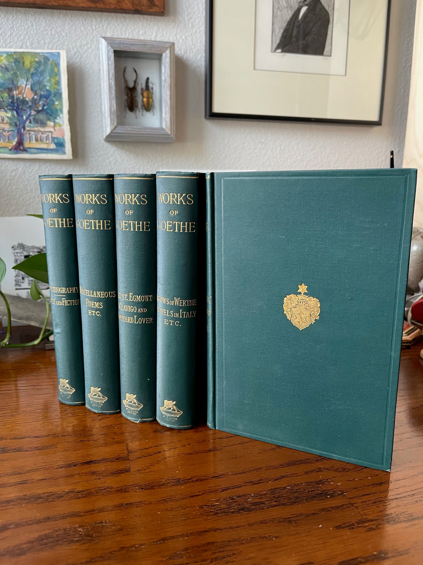 The works of Johann Wolfgang Von Goethe / 5 Volumes / 1882 - Precious Cache