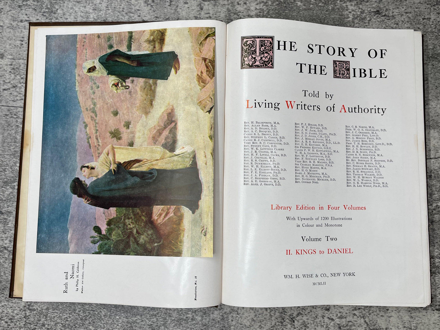 The Story of the Bible Told by Living Writers of Authority / 4 Volume Set / 1952 - Precious Cache