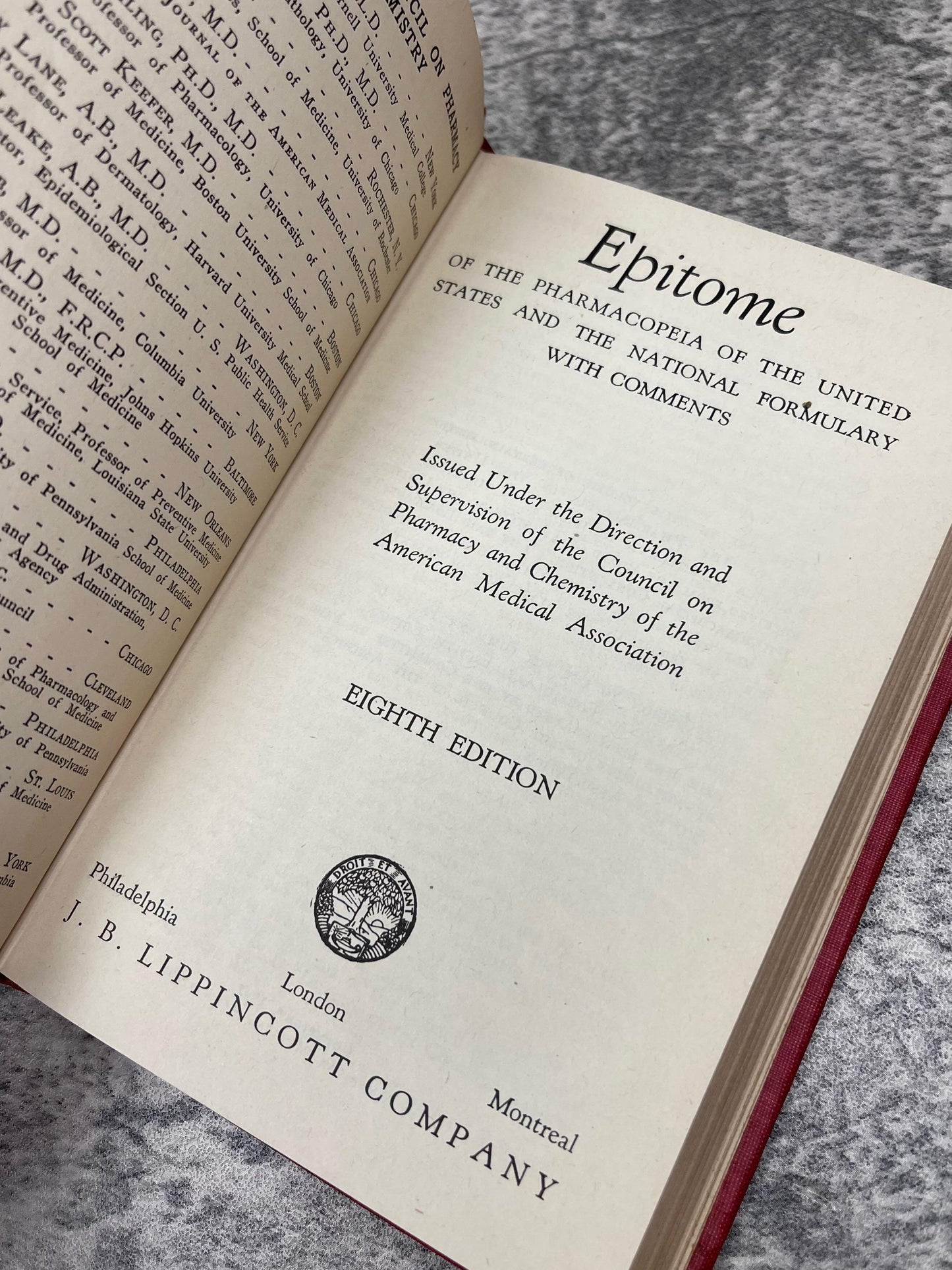 Epitome of The Pharmacopeia and National Formulary / 1947 - Precious Cache