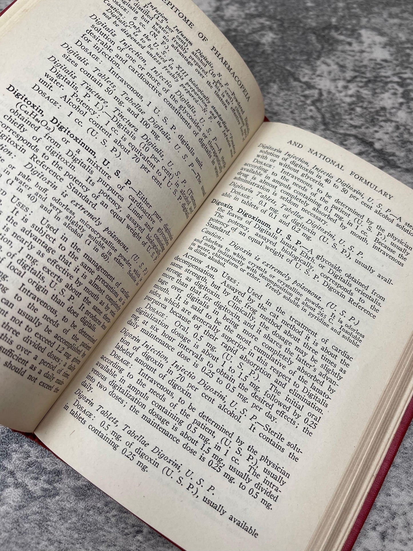 Epitome of The Pharmacopeia and National Formulary / 1947 - Precious Cache