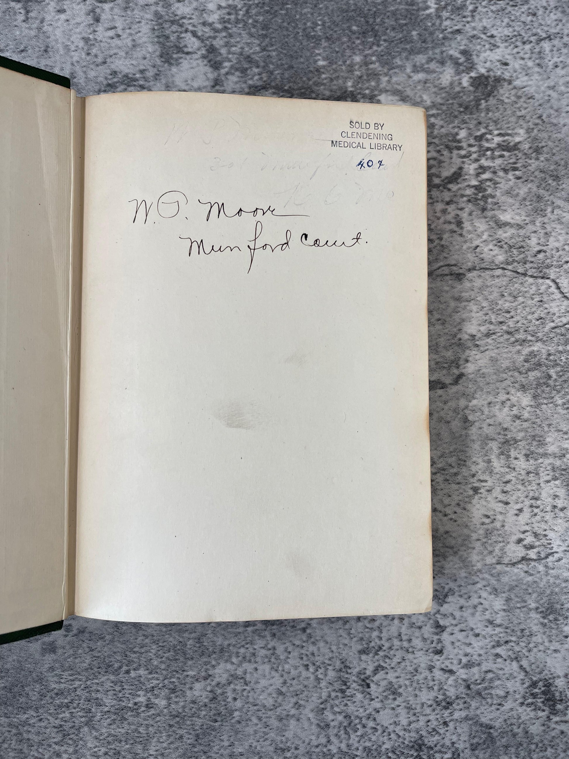 Physical Diagnosis / Ex-Library, Fourth Edition / 1910 - Precious Cache