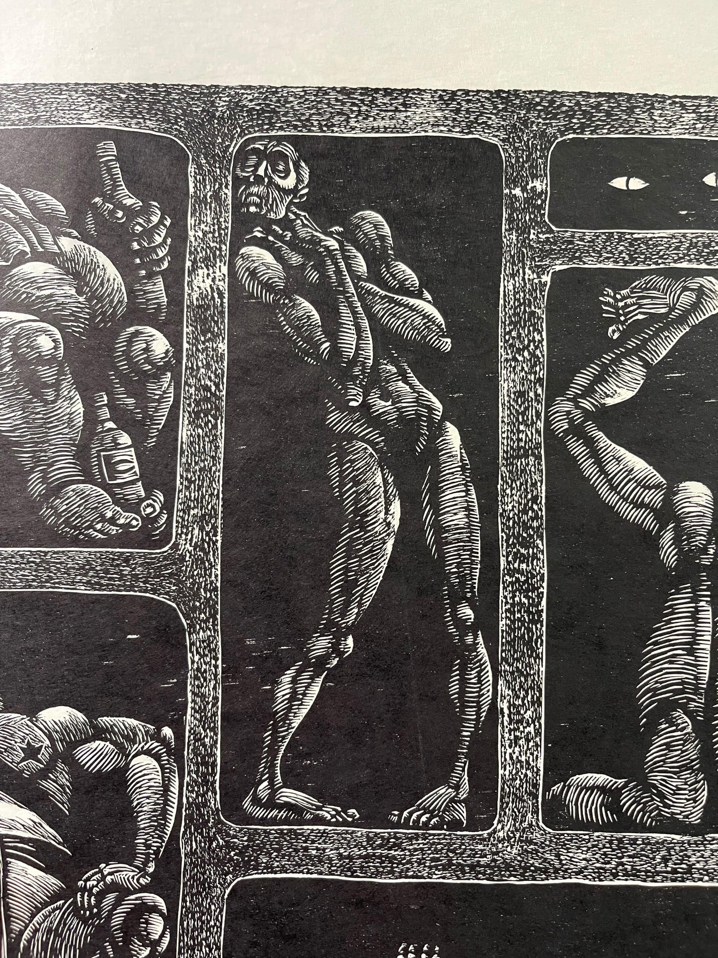 Fritz Eichenberg / The Seven Deadly Sins / Signed Engraving / c1960 - Precious Cache