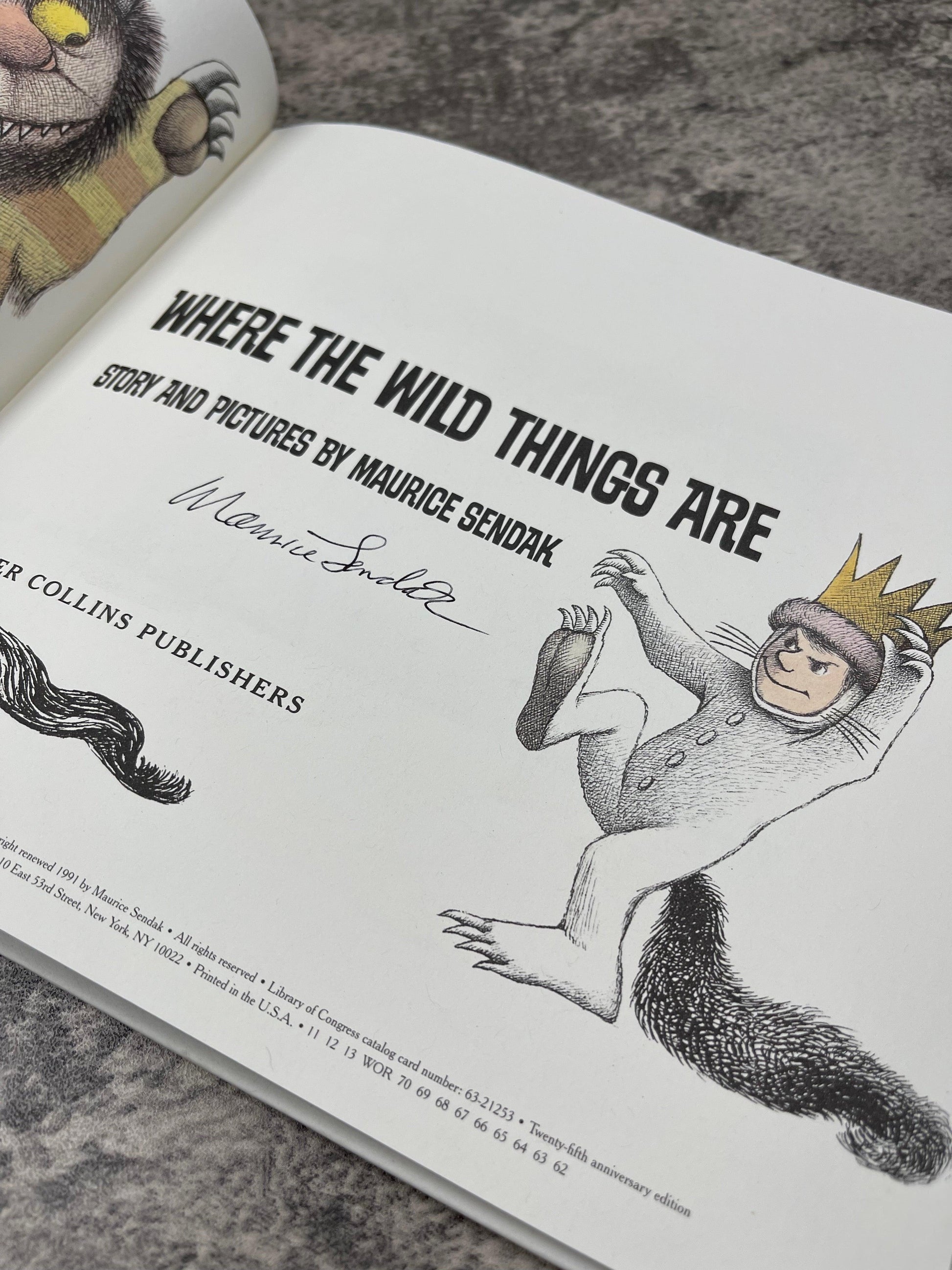 Where the Wild Things Are / 25th Anniversary / Signed / 2011 - Precious Cache