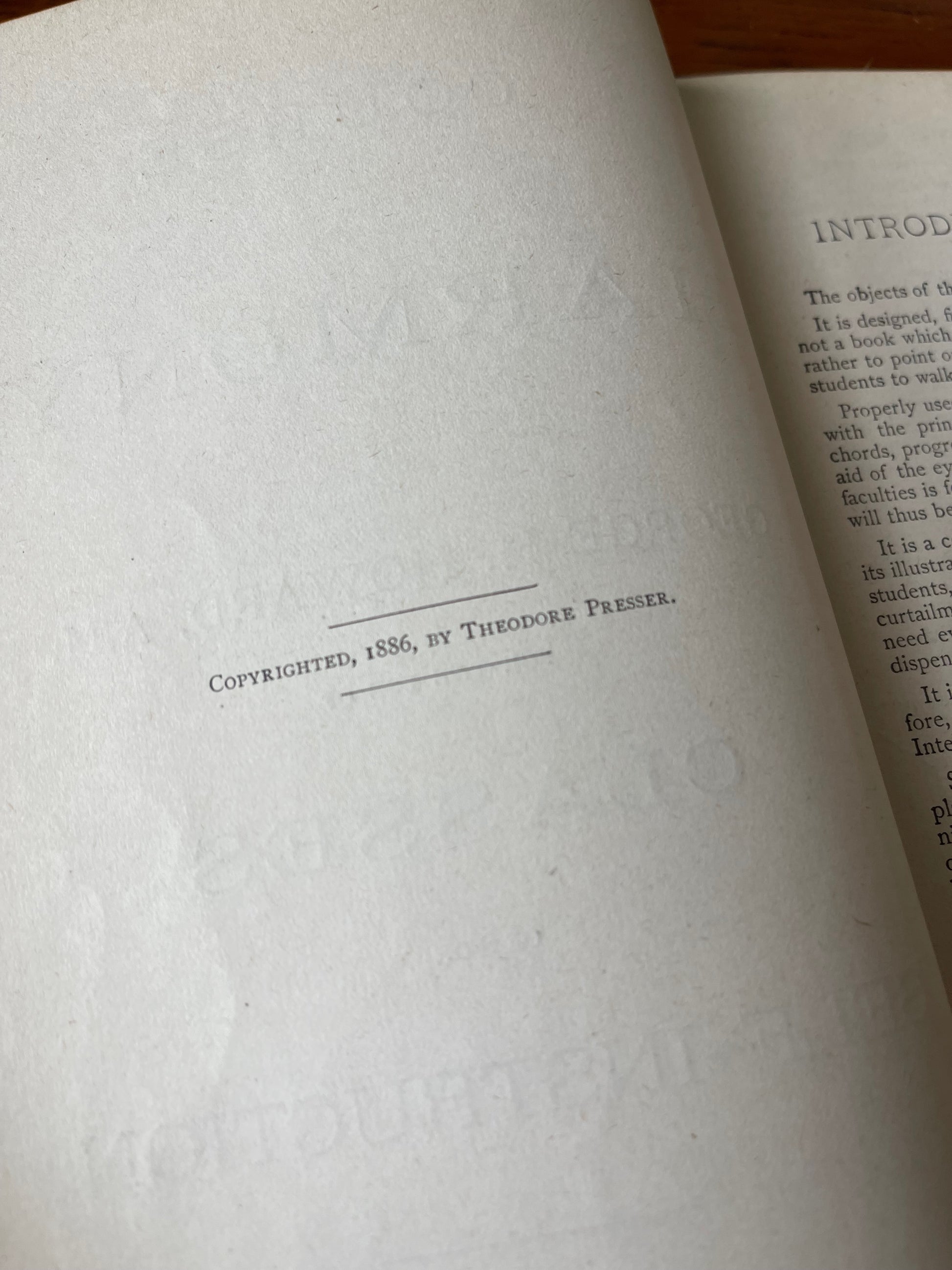 Course in Harmony / For classes or for self-instruction / c1886 - Precious Cache
