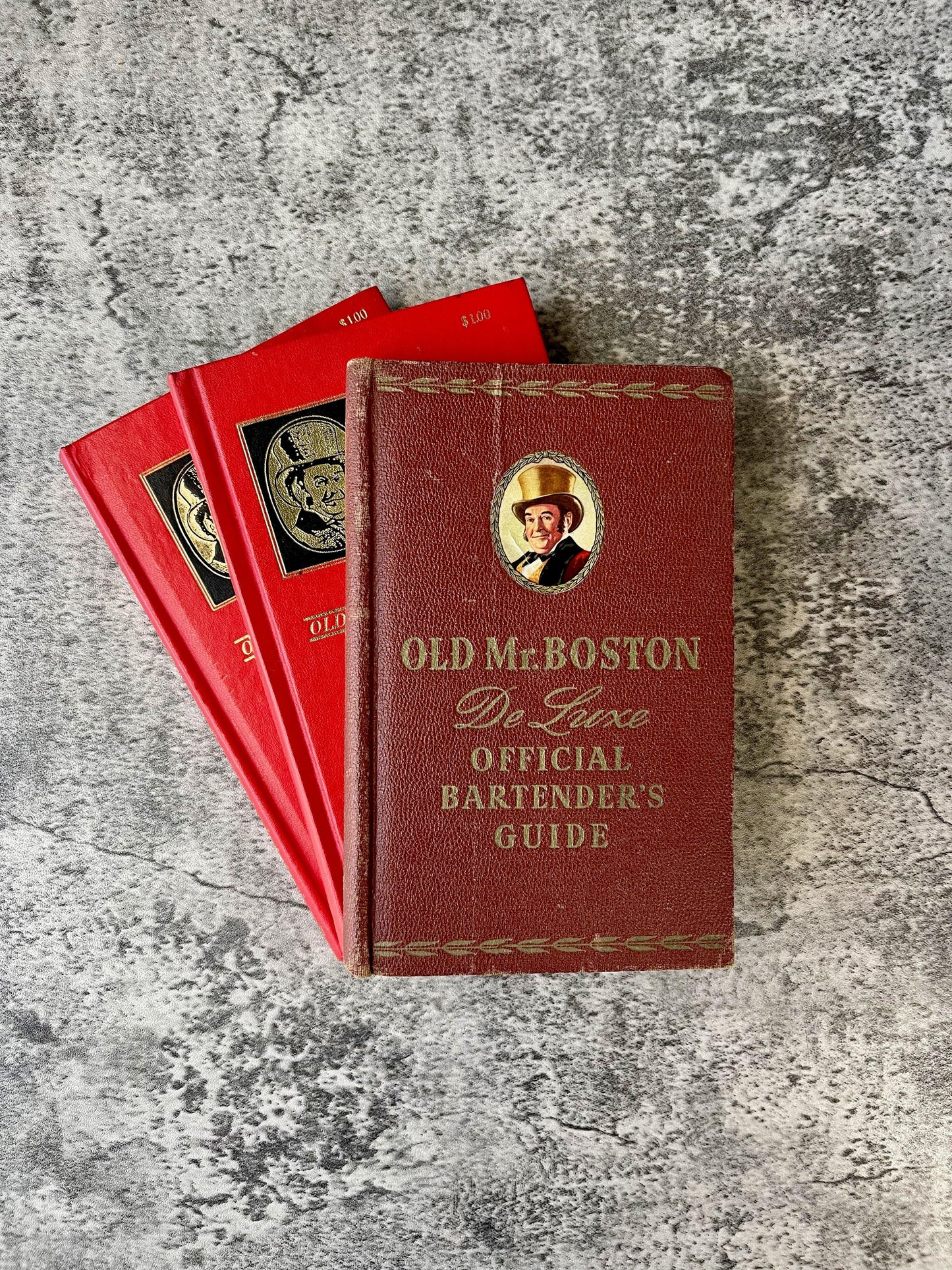 Old Mr. Boston De Luxe Official Bartender's Guide / Lot of 3 - Precious Cache