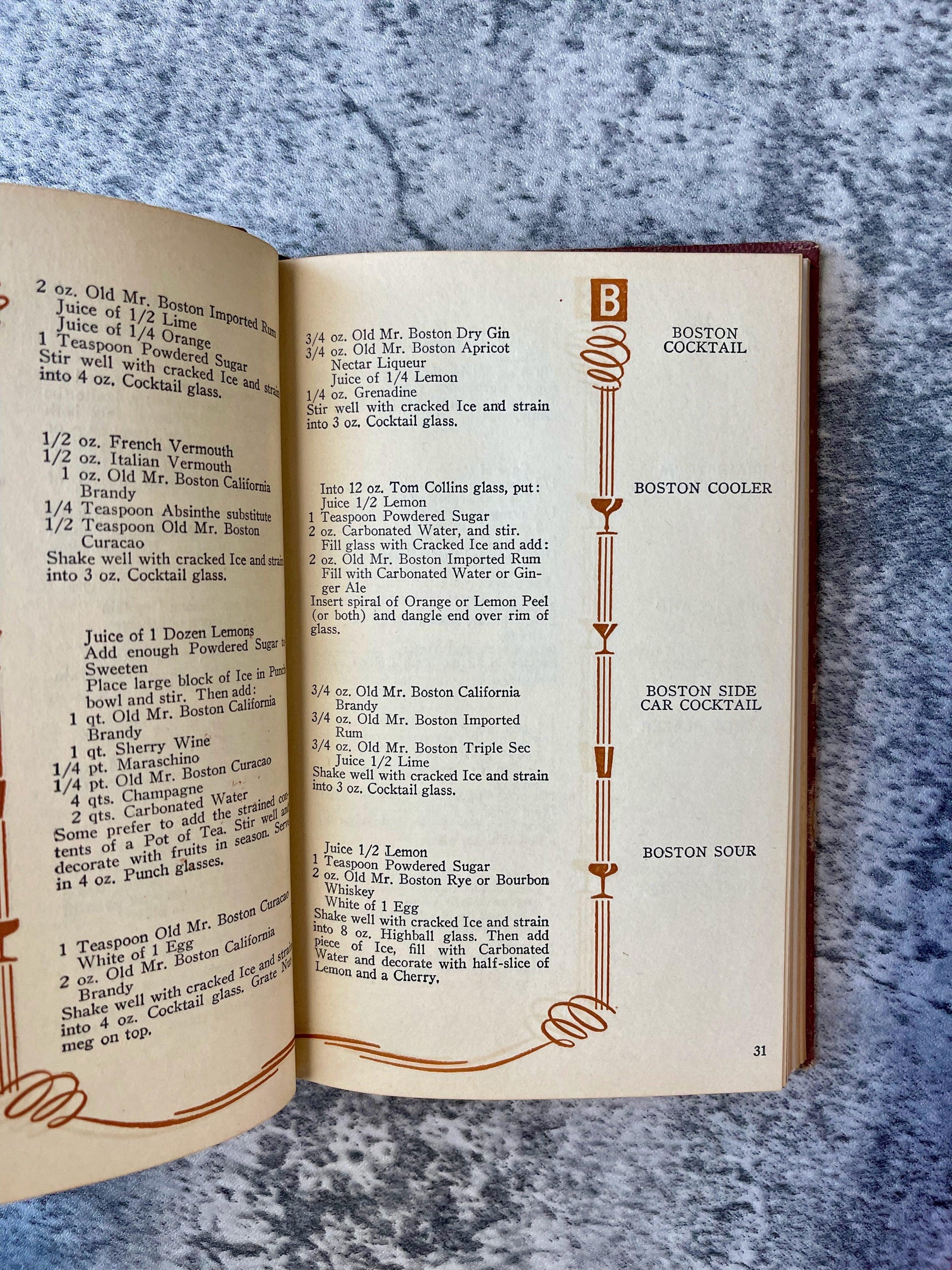 Old Mr. Boston De Luxe Official Bartender's Guide / Lot of 3 - Precious Cache