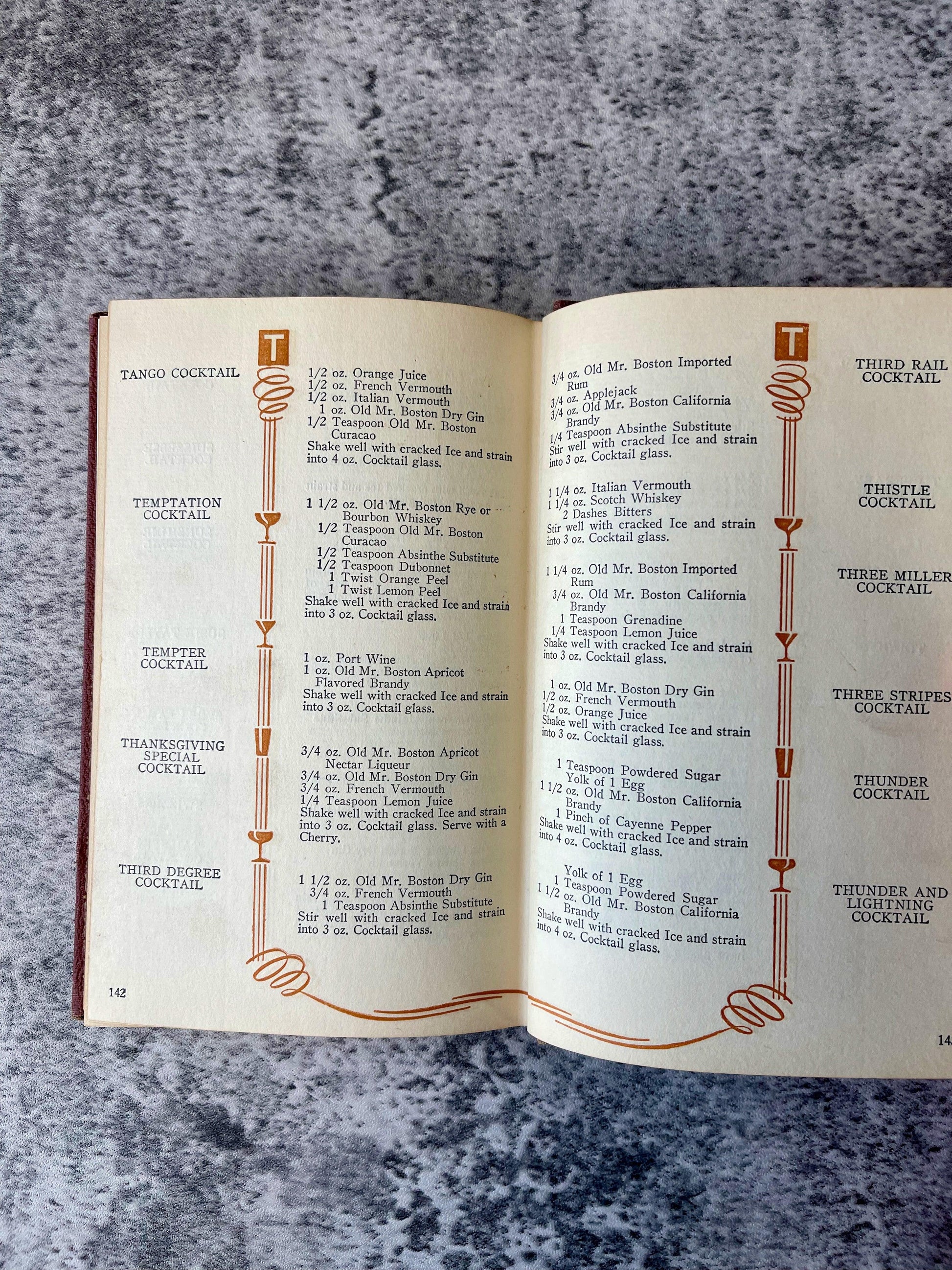 Old Mr. Boston De Luxe Official Bartender's Guide / Lot of 3 - Precious Cache