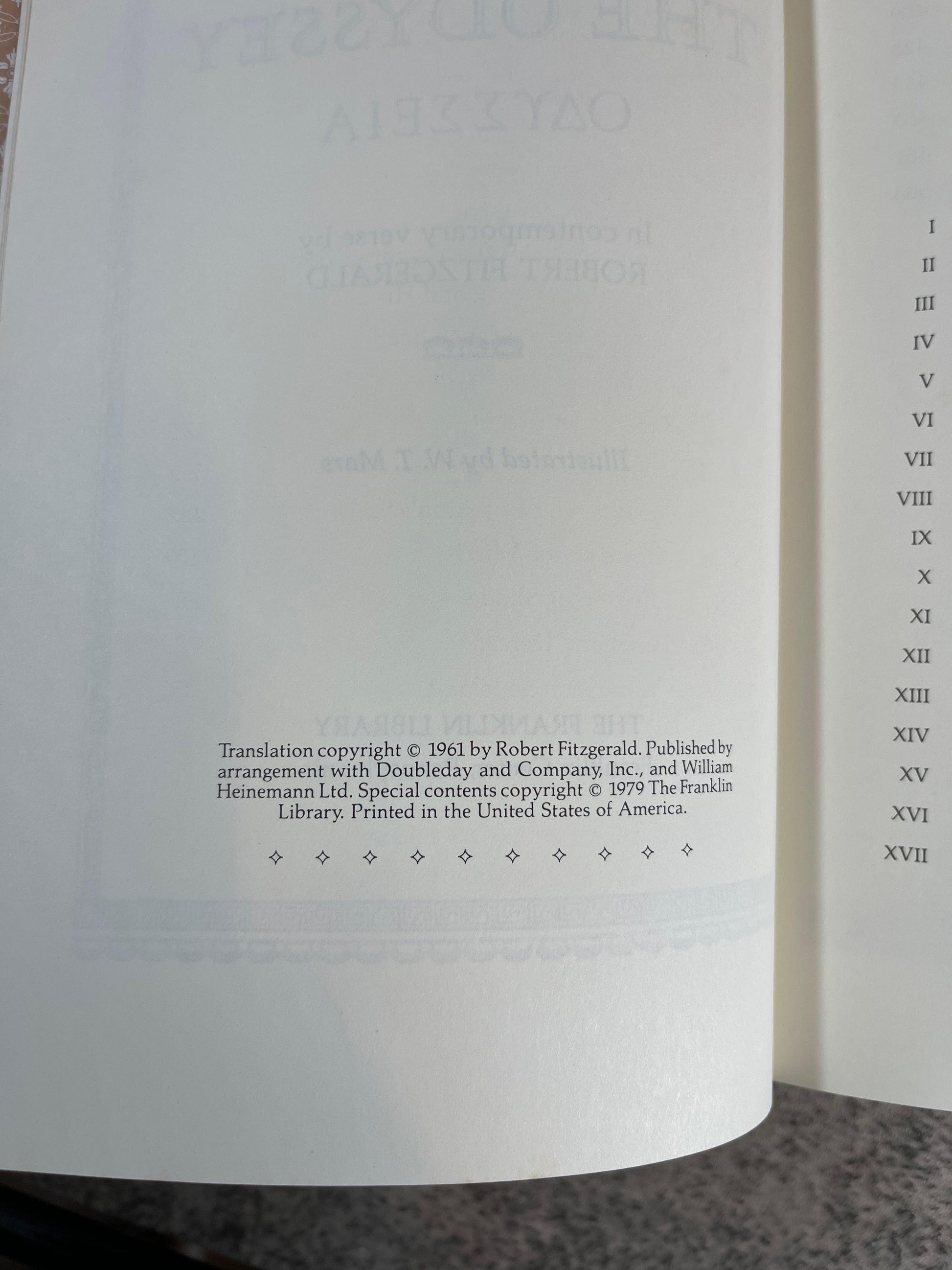 The Odyssey / The Franklin Library / 1961 - Precious Cache