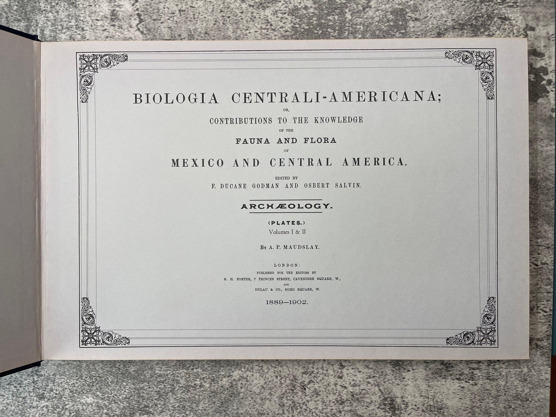Biologia Centrali-Americana / 4 Volume Facsimile Edition of Plates / 1974 - Precious Cache