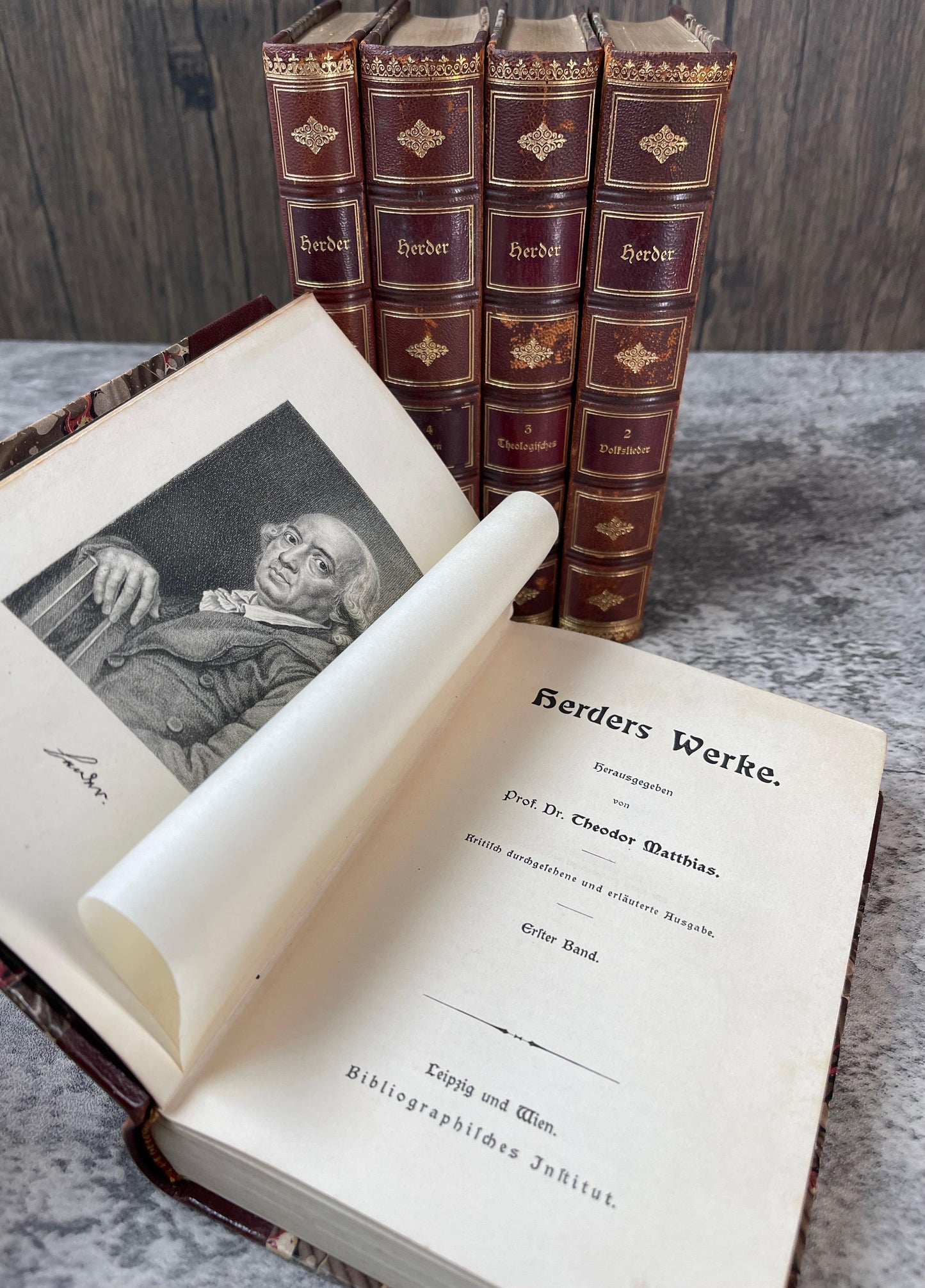 Herders Werke / 5 Volume Set / c1900 - Precious Cache