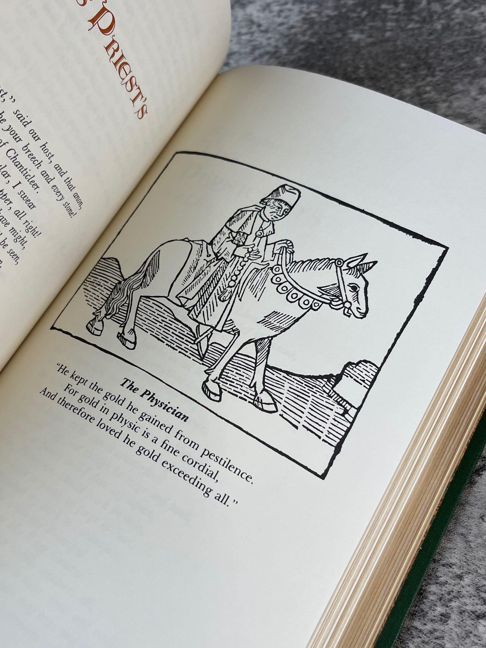 Canterbury Tales / The Franklin Library / Quarter Bound Leather / 1981 - Precious Cache