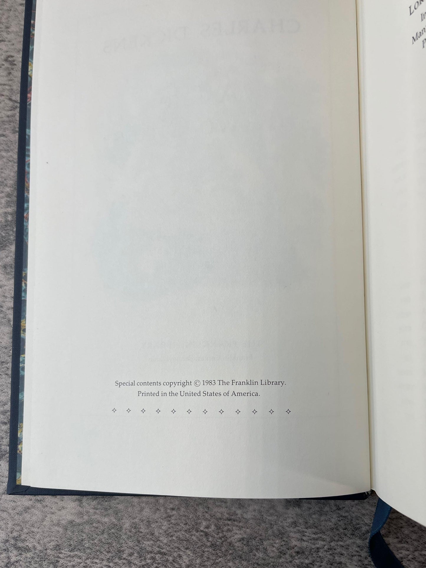 A Tale of Two Cities / The Franklin Library / Quarter Bound Leather / 1983 - Precious Cache