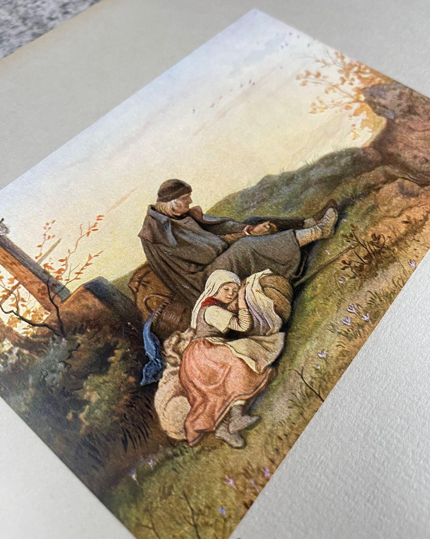 German Art / 6 Watercolor Art Sheets by Ludwig Richter - Precious Cache