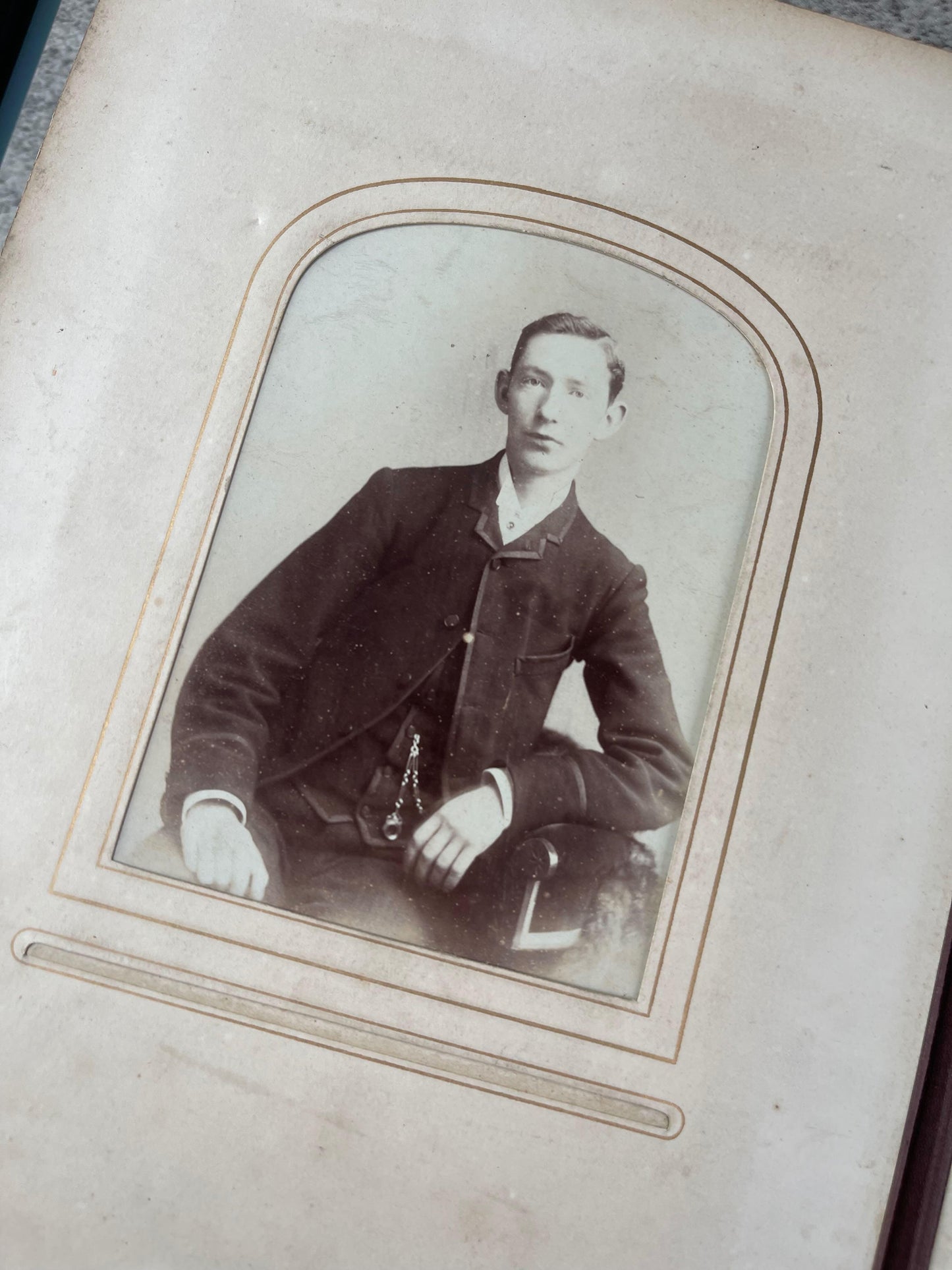 Victorian Embossed Leather Photography Album / 1876 - Precious Cache