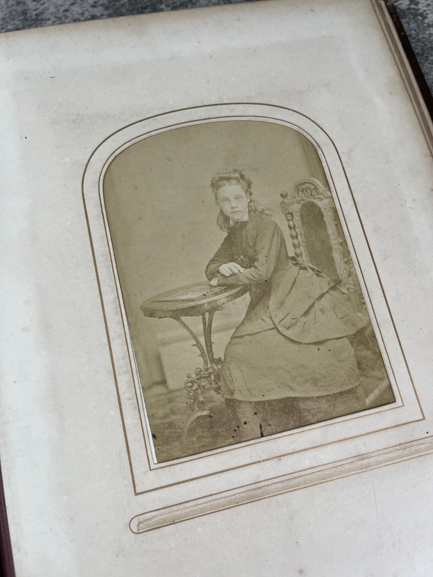 Victorian Embossed Leather Photography Album / 1876 - Precious Cache