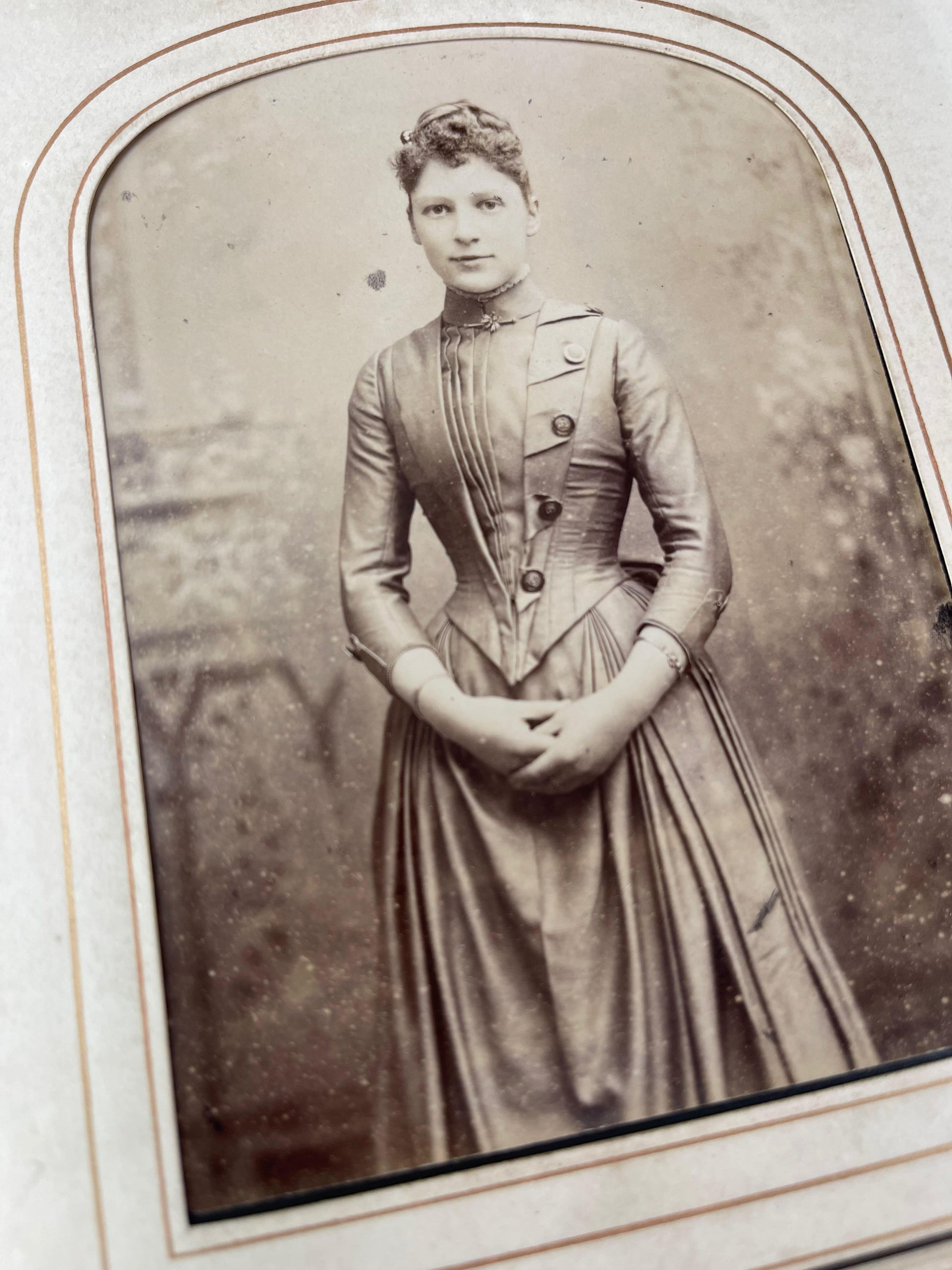 Victorian Embossed Leather Photography Album / 1876 - Precious Cache