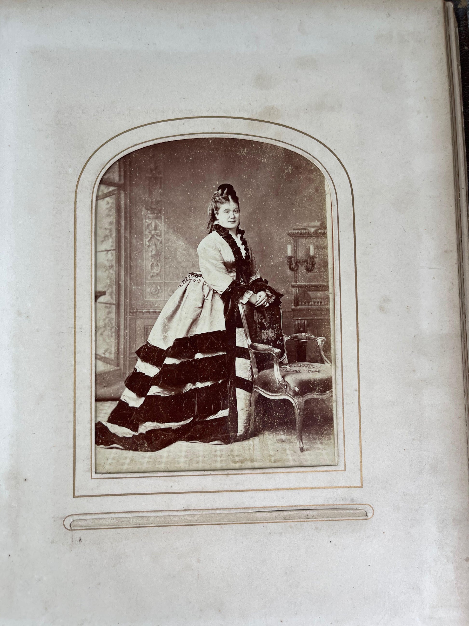 Victorian Embossed Leather Photography Album / 1876 - Precious Cache